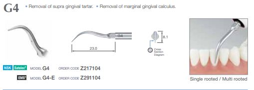 Ultraschall-Scaler-Aufsatz "G4" - für EMS