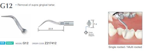 Ultraschall-Scaler-Aufsatz "G12" - für NSK oder SATELEC