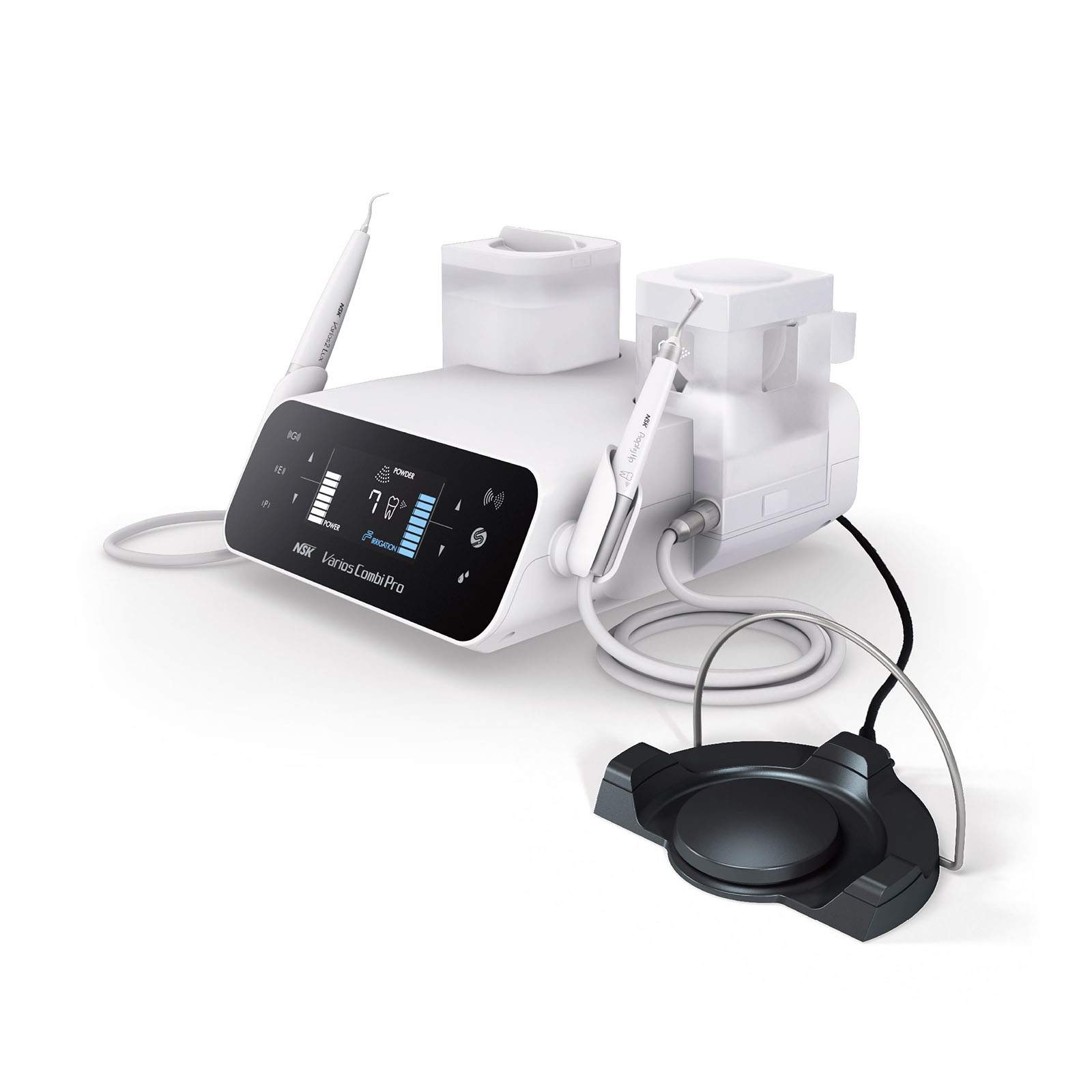 Varios Combi Pro Basic Set mit Licht: Piezo-Ultraschall- und Pulvertherapiegerät