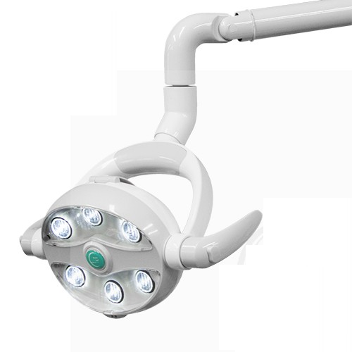 Dental LED Dental-Leuchte zur Unit-Montage mit Arm.        Unser Preis-/Leistungssieger